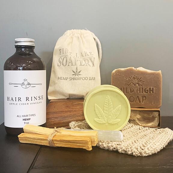 A collection of eco-friendly, plastic-free bath & body hemp products.