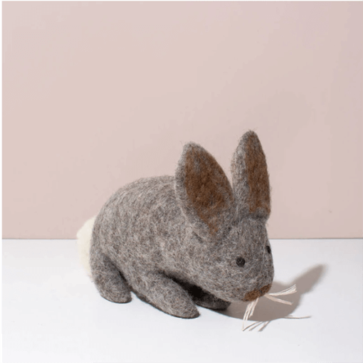 Mulxiply hand-felted grey bunny