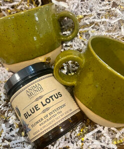 Blue Lotus tea olive mugs bundle