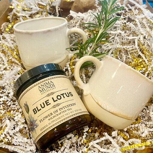 Blue lotus tea milk & honey mugs bundle