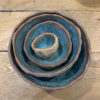 ceramic nesting pod jade blue