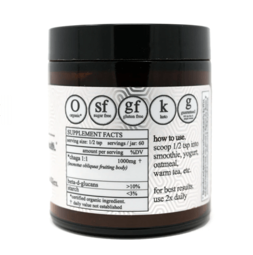 Roots Chaga Powder back