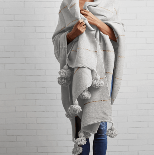 Moroccan Blankets Oyster