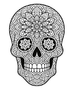 sugar skull mandala