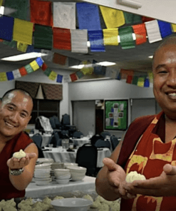 momo dinner with monks