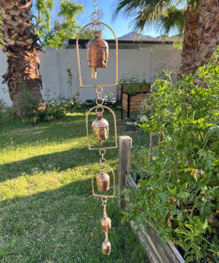rain chime 5 bronze bells