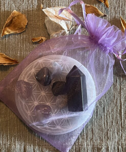 Selenite Crystal Grid & Crystals 2