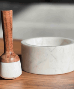 Mortar & Pestle | White Marble