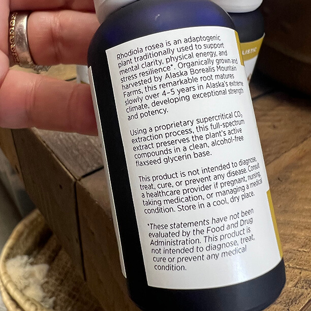 rhodiola label 1