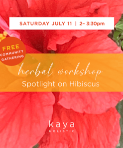 July 11 Saturday herbal workshop_hibiscus with felice