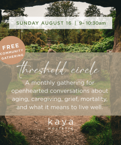 Sunday August 16 Threshold circle with Maggie 4
