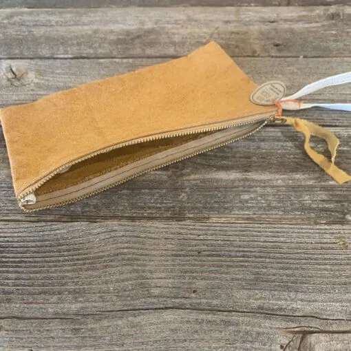 Notions purse inside ochre