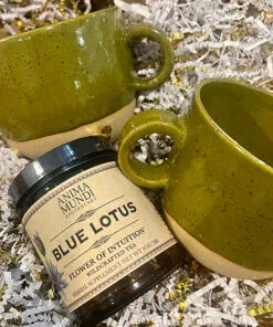 Blue Lotus tea olive mugs bundle