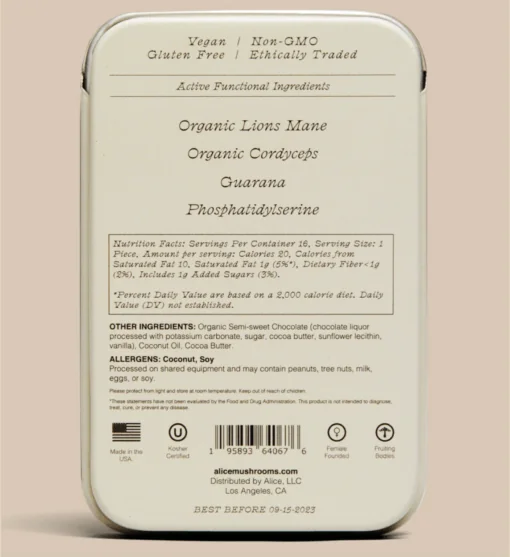 (kaya holistic], Alice Brainstorm Ingredients