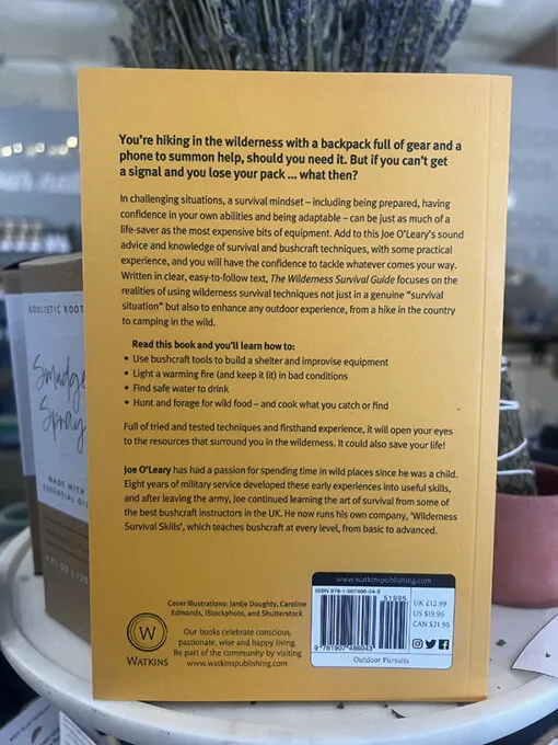 Wilderness Survival book back cover