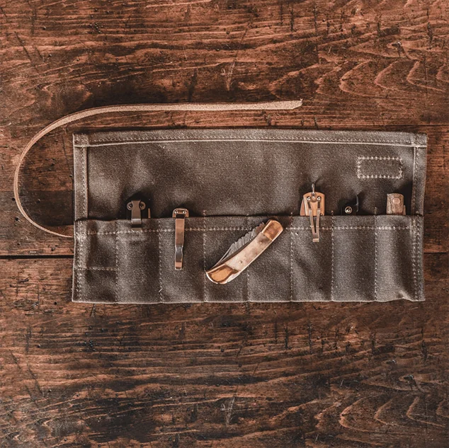 Canvas Pocket Knife Roll 2