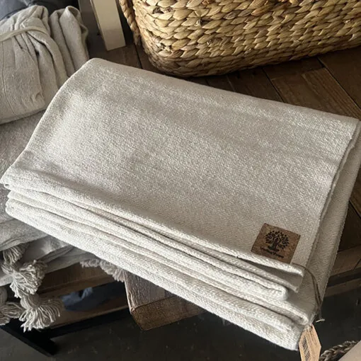 organic cotton yoga blanket