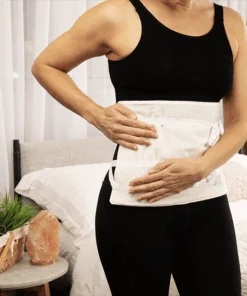 wrap on belly close up standing