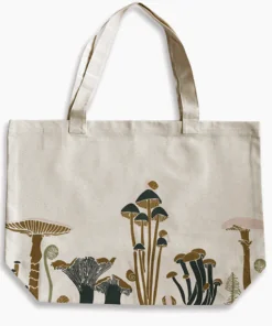 organic cotton Wild Mushroom Tote Bag